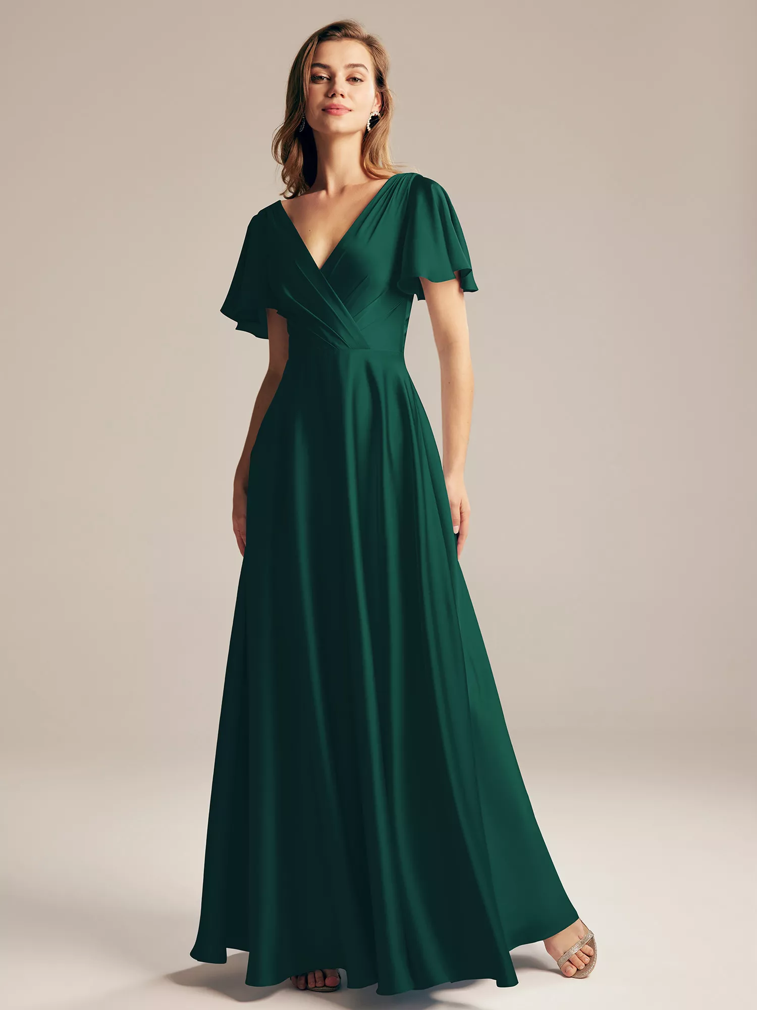AW Furst Hunter Green  Bridesmaid Dresses